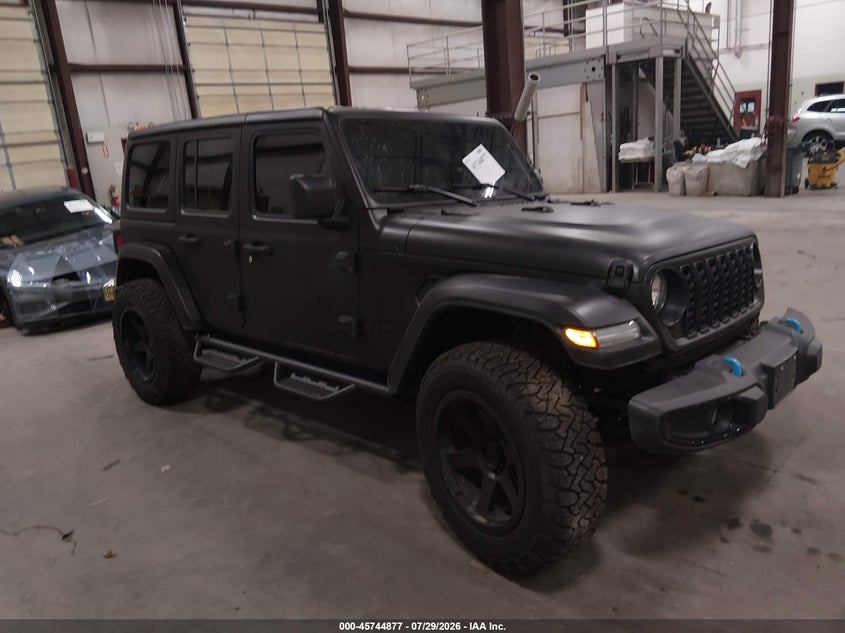 2024 Jeep Grand wagoneer VIN 1C4RJXN66RW199236 IAAI salvage auction — LEFT FRONT, Salvage (Idaho), sold $13,400 on 2026-08-19 (photo 1)