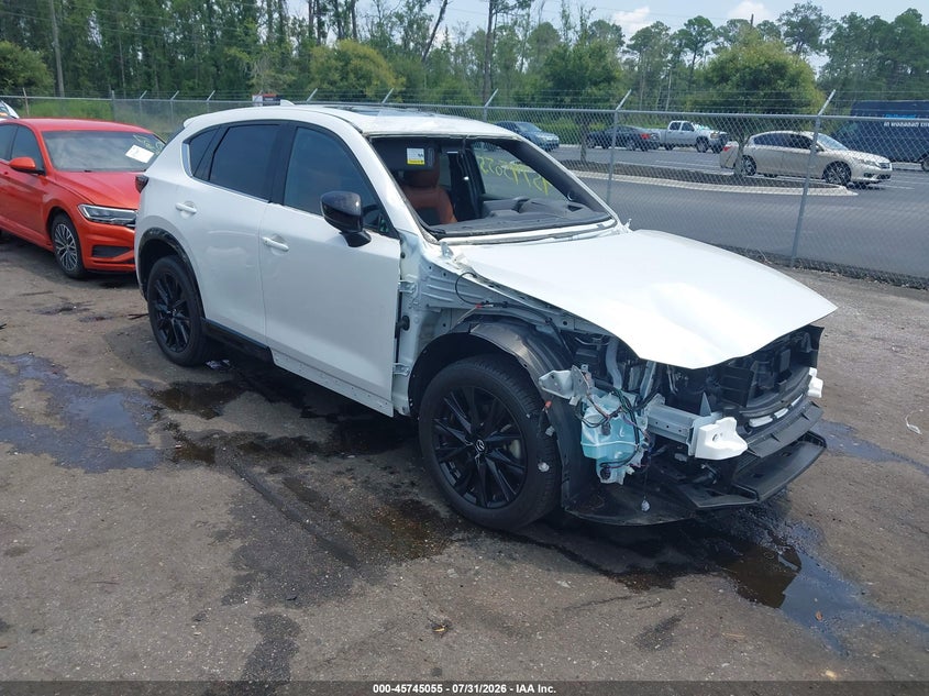 2024 Mazda Cx-5 VIN JM3KFBAY3R0423859 IAAI salvage auction — FRONT END, Salvage Title, sold $9,400 on 2026-08-21 (photo 1)