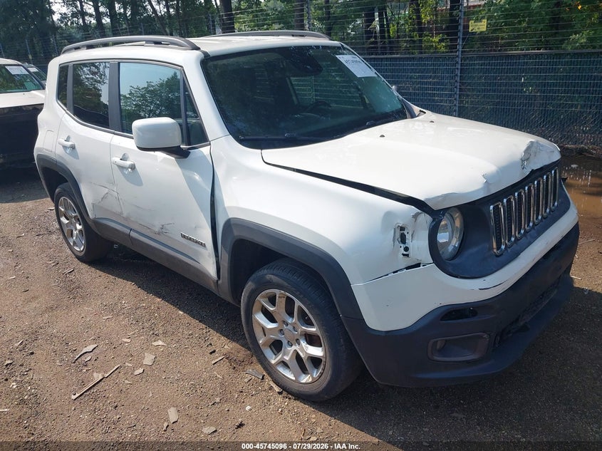 2017 Jeep Renegade VIN ZACCJBBB3HPE65771 IAAI salvage auction — FRONT & REAR, Clear (Michigan), sold $1,200 on 2026-08-13 (photo 1)