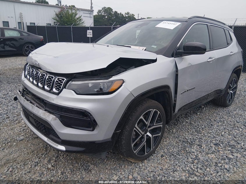 2025 Jeep Compass VIN 3C4NJDCN8ST615323 IAAI salvage auction — FRONT END, Enterprise Vehicles Clear Only (Iowa), sold $10,600 on 2026-08-03 (photo 2)