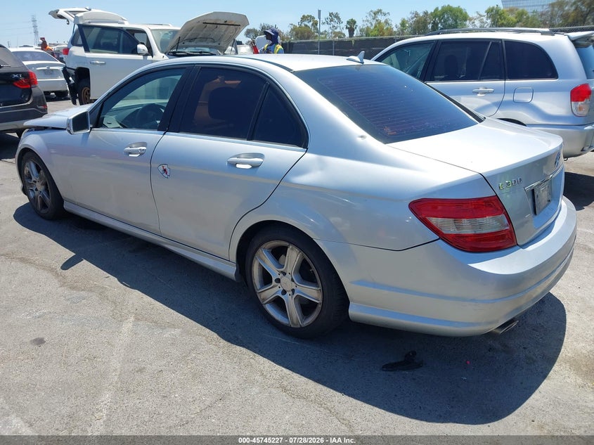 2011 Mercedes-benz C class VIN WDDGF5EB6BA465471 IAAI salvage auction — FRONT END, Salvage (California), sold $575 on 2026-08-20 (photo 3)