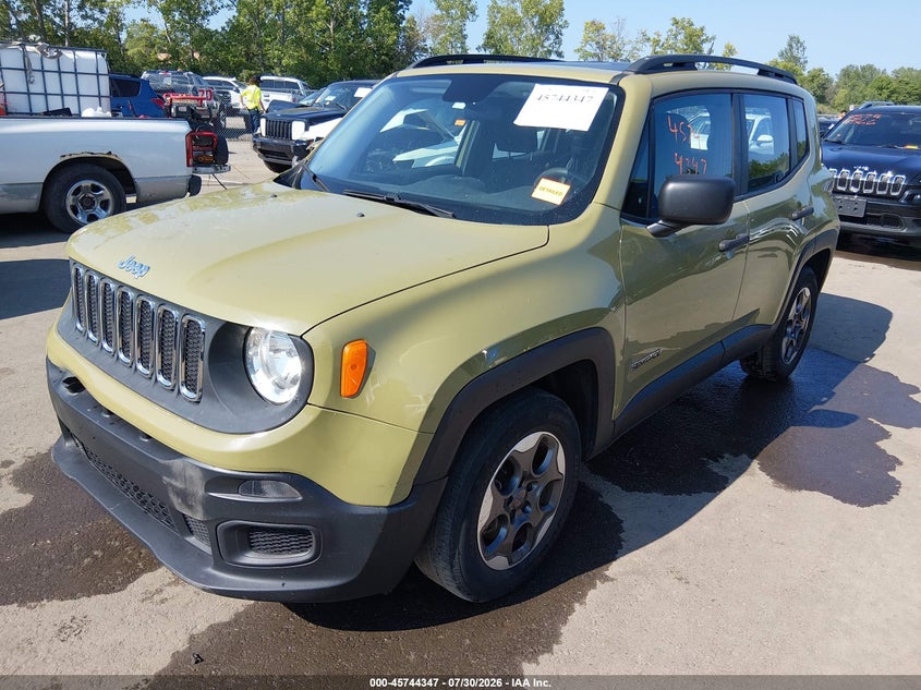 2015 Jeep Renegade VIN ZACCJAAH6FPC03322 IAAI salvage auction — RIGHT SIDE, Wait Title, sold $1,350 on 2026-08-18 (photo 2)