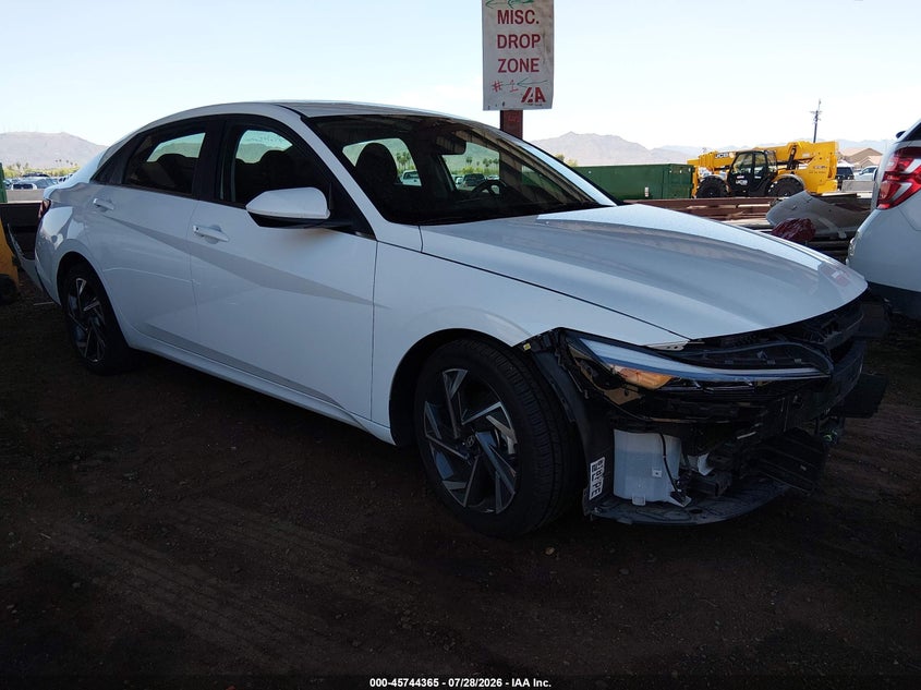 2025 Hyundai Elantra VIN KMHLS4DG5SU981004 IAAI salvage auction — FRONT END, Enterprise Vehicles Clear Only (Nevada), sold $10,600 on 2026-08-01 (photo 1)