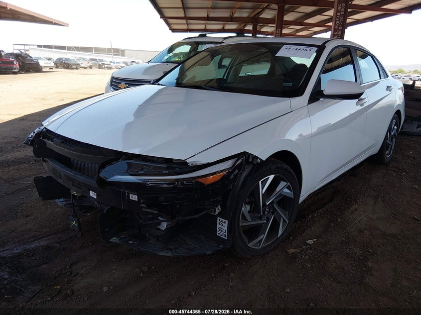 2025 Hyundai Elantra VIN KMHLS4DG5SU981004 IAAI salvage auction — FRONT END, Enterprise Vehicles Clear Only (Nevada), sold $10,600 on 2026-08-01 (photo 2)