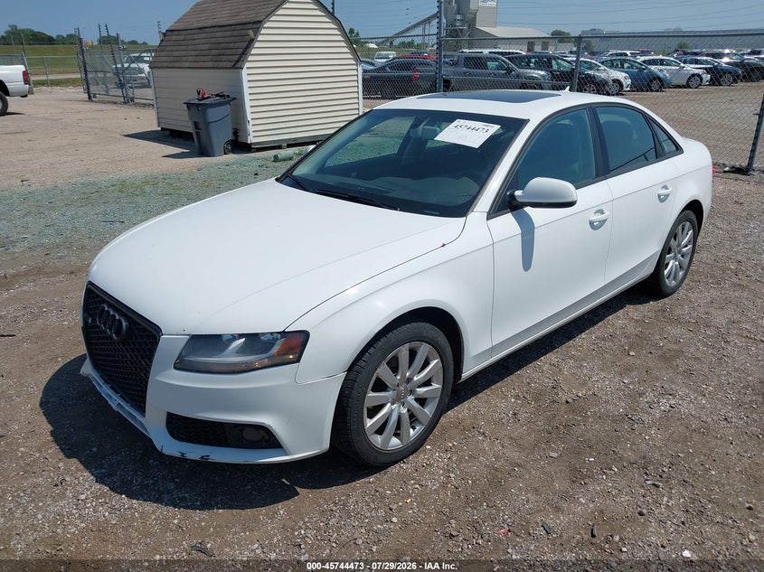 2012 Audi A4 VIN WAUBFAFLXCA114100 IAAI salvage auction — NORMAL WEAR, Clear (Illinois), sold $1,000 on 2026-08-19 (photo 2)