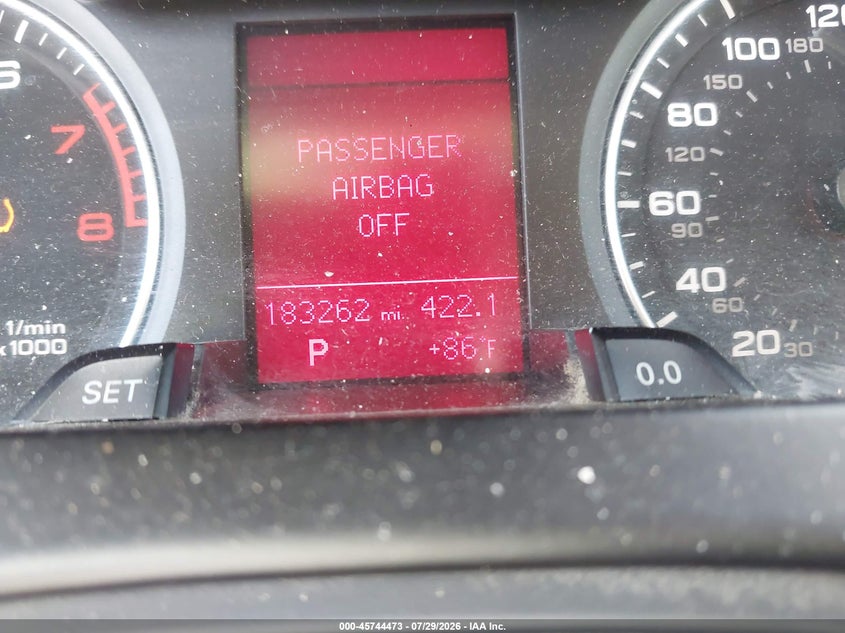 2012 Audi A4 VIN WAUBFAFLXCA114100 IAAI salvage auction — NORMAL WEAR, Clear (Illinois), sold $1,000 on 2026-08-19 (photo 7)
