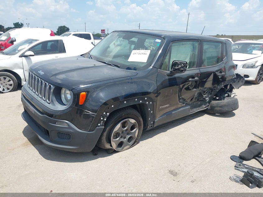 2015 Jeep Renegade VIN ZACCJAAT9FPC12441 IAAI salvage auction — LEFT SIDE, Salvage (Texas), sold $700 on 2026-08-19 (photo 2)