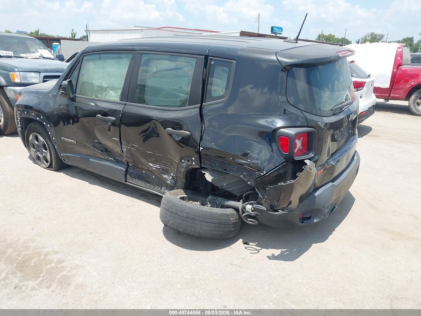 2015 Jeep Renegade VIN ZACCJAAT9FPC12441 IAAI salvage auction — LEFT SIDE, Salvage (Texas), sold $700 on 2026-08-19 (photo 3)
