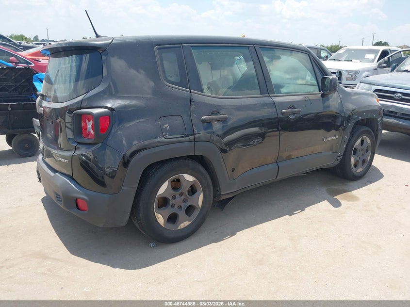 2015 Jeep Renegade VIN ZACCJAAT9FPC12441 IAAI salvage auction — LEFT SIDE, Salvage (Texas), sold $700 on 2026-08-19 (photo 4)