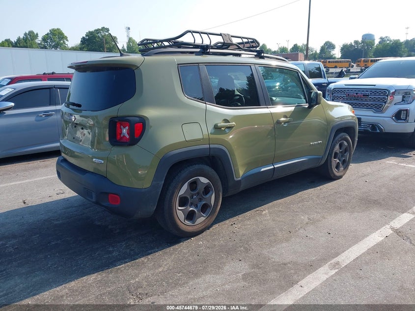 2015 Jeep Renegade VIN ZACCJABH0FPB65292 IAAI salvage auction — NORMAL WEAR, Clear (North Carolina), sold $1,400 on 2026-08-20 (photo 4)