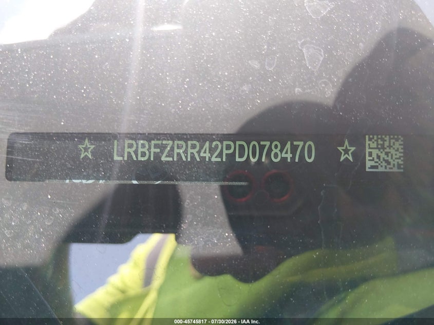 2023 Buick Envision VIN LRBFZRR42PD078470 IAAI salvage auction — SIDE, Salvage Title, sold $7,150 on 2026-08-19 (photo 9)