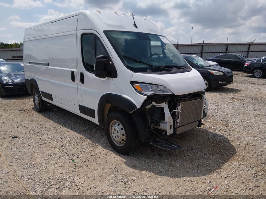 2025 Ram Promaster city VIN 3C6MRVHG8SE548528 IAAI salvage auction — FRONT END, Salvage Title, sold $17,500 on 2026-08-02 (photo 1)