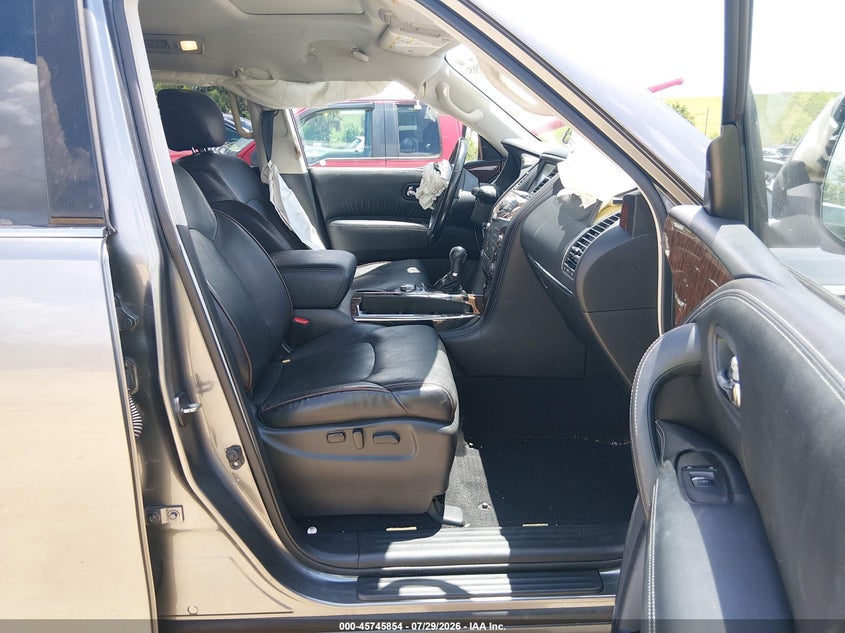 2019 Nissan Armada VIN JN8AY2NE1K9755657 IAAI salvage auction — FRONT & REAR, Salvage Title, sold $7,300 on 2026-08-20 (photo 5)