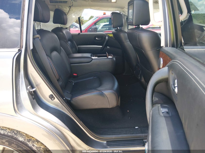 2019 Nissan Armada VIN JN8AY2NE1K9755657 IAAI salvage auction — FRONT & REAR, Salvage Title, sold $7,300 on 2026-08-20 (photo 8)