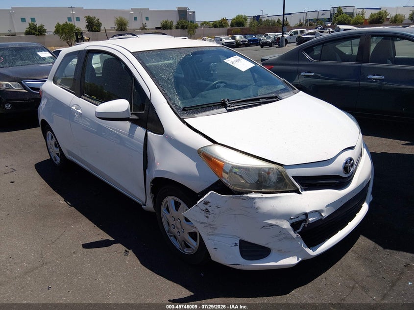 2014 Toyota Yaris VIN VNKJTUD35EA008899 IAAI salvage auction — RIGHT FRONT, Salvage Certificate (California), sold $2,000 on 2026-08-02 (photo 1)