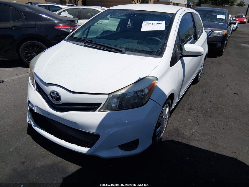 2014 Toyota Yaris VIN VNKJTUD35EA008899 IAAI salvage auction — RIGHT FRONT, Salvage Certificate (California), sold $2,000 on 2026-08-02 (photo 2)