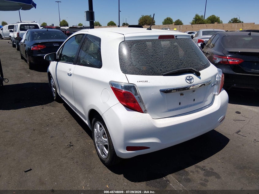 2014 Toyota Yaris VIN VNKJTUD35EA008899 IAAI salvage auction — RIGHT FRONT, Salvage Certificate (California), sold $2,000 on 2026-08-02 (photo 3)