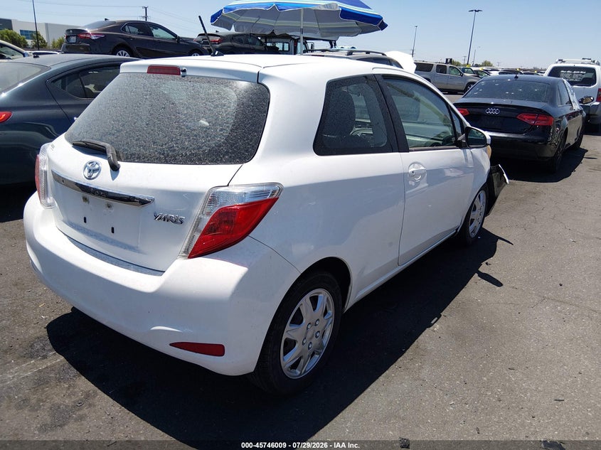 2014 Toyota Yaris VIN VNKJTUD35EA008899 IAAI salvage auction — RIGHT FRONT, Salvage Certificate (California), sold $2,000 on 2026-08-02 (photo 4)