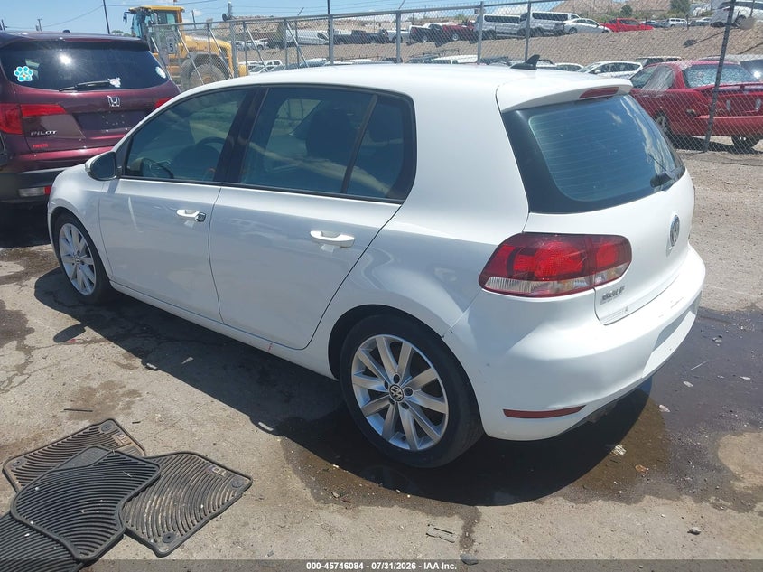 2011 Volkswagen Golf VIN WVWDM7AJ5BW149333 IAAI salvage auction — NORMAL WEAR, Clear (New Mexico), sold $225 on 2026-08-10 (photo 3)