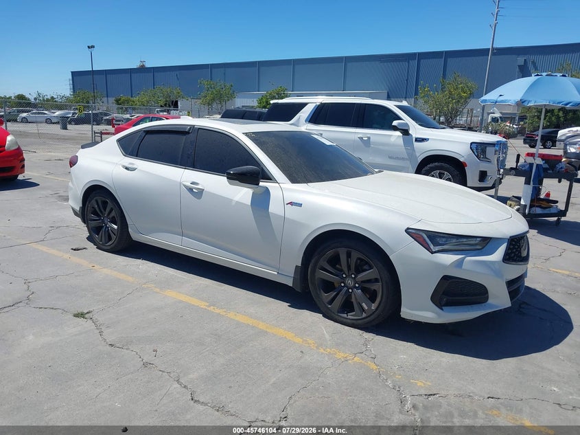 2021 Acura Tlx VIN 19UUB5F55MA008432 IAAI salvage auction — THEFT, Clear - Dealer Only (California), sold $12,500 on 2026-08-24 (photo 1)