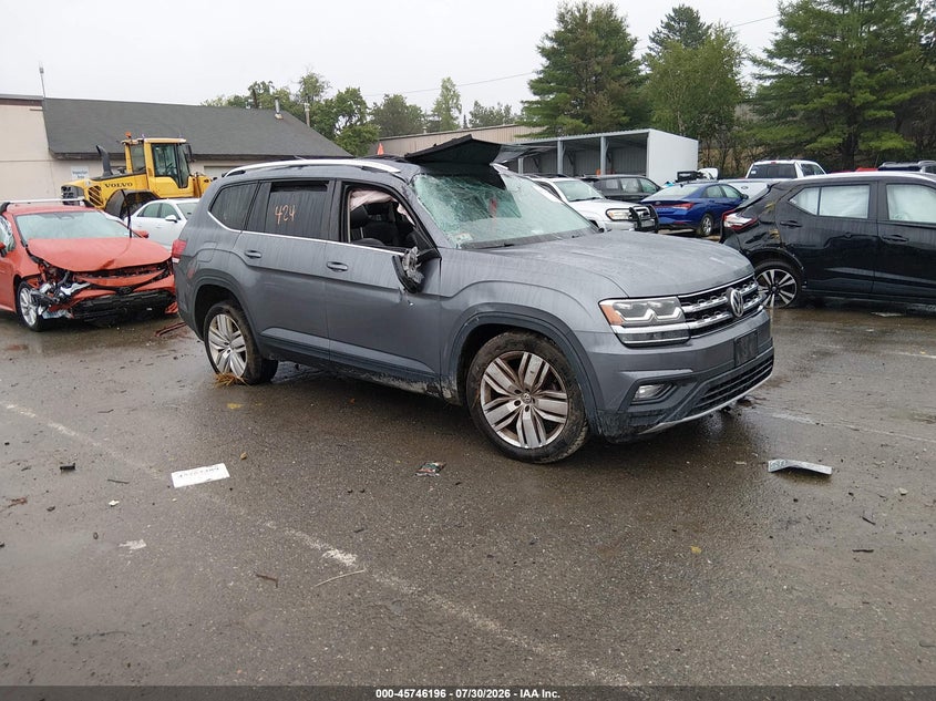 2019 Volkswagen Atlas VIN 1V2UR2CA5KC610208 IAAI salvage auction — FRONT END, Salvage (Massachusetts), sold $700 on 2026-08-26 (photo 1)
