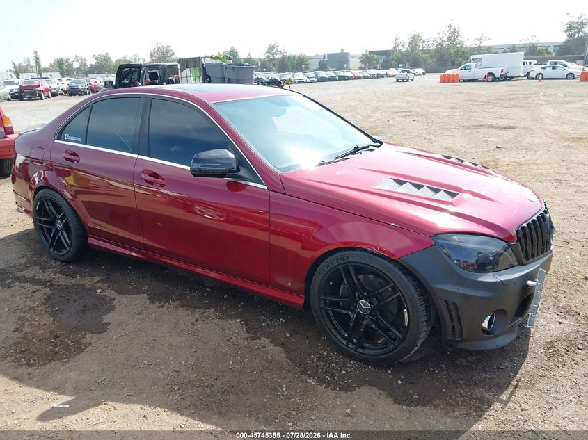 2009 Mercedes-benz C class VIN WDDGF54X89R049155 IAAI salvage auction — NORMAL WEAR, Clear (Florida), sold $375 on 2026-08-03 (photo 1)
