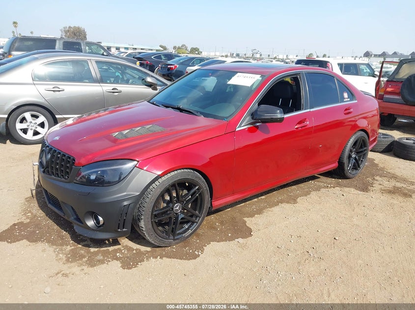 2009 Mercedes-benz C class VIN WDDGF54X89R049155 IAAI salvage auction — NORMAL WEAR, Clear (Florida), sold $375 on 2026-08-03 (photo 2)