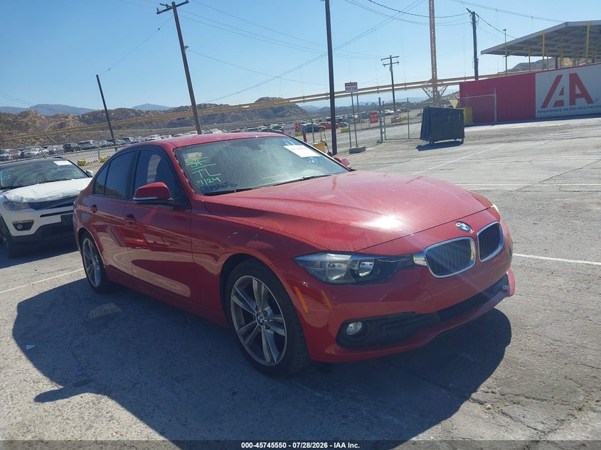 2016 BMW 3er VIN WBA8A9C58GK617668 IAAI salvage auction — ROOF, Salvage Title, sold $2,125 on 2026-08-12 (photo 1)