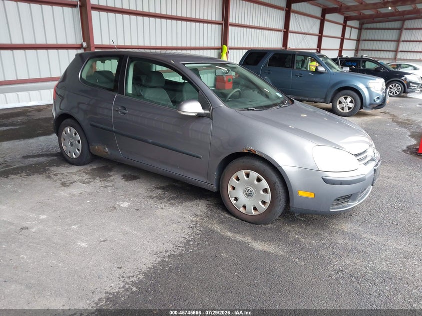 2009 Volkswagen Rabbit VIN WVWBB71K49W010147 IAAI salvage auction — NORMAL WEAR, Clear (New York), sold $400 on 2026-08-06 (photo 1)