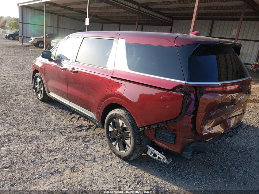 2026 Kia Carnival VIN KNDNB5KAXT6110865 IAAI salvage auction — REAR END, Enterprise Vehicles Clear Only (New Jersey), sold $20,600 on 2026-08-01 (photo 3)