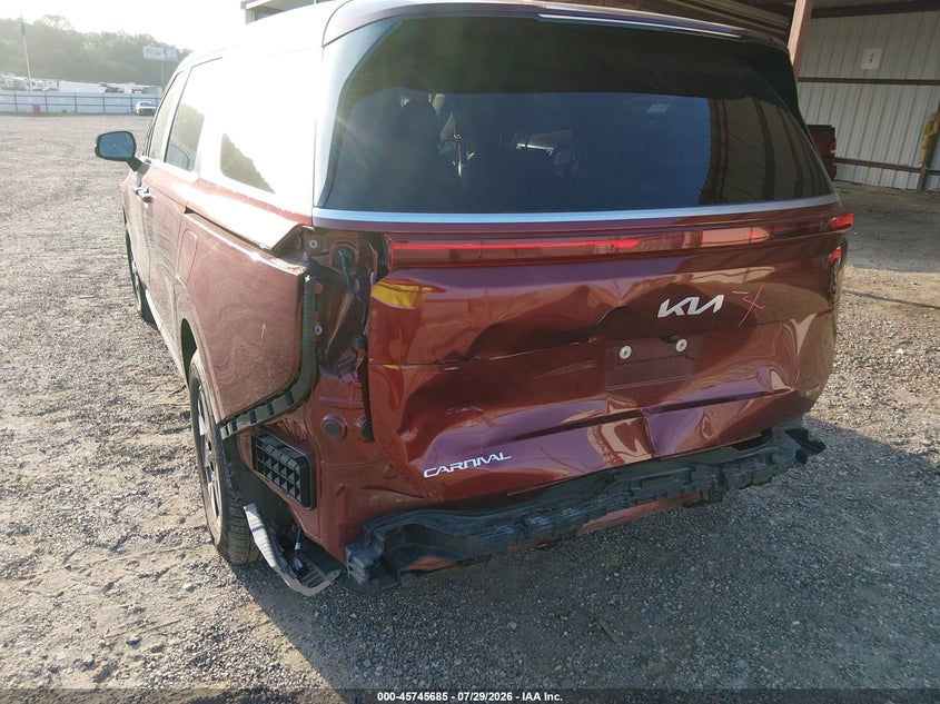 2026 Kia Carnival VIN KNDNB5KAXT6110865 IAAI salvage auction — REAR END, Enterprise Vehicles Clear Only (New Jersey), sold $20,600 on 2026-08-01 (photo 6)