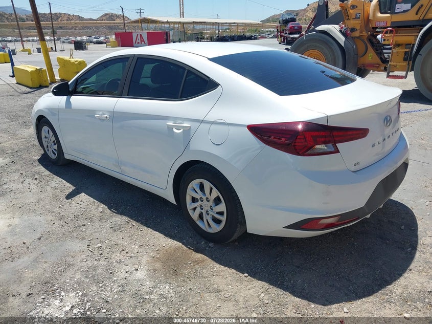 2019 Hyundai Elantra VIN 5NPD74LF9KH478797 IAAI salvage auction — NORMAL WEAR, SF97 (California), sold $10,550 on 2026-08-25 (photo 3)