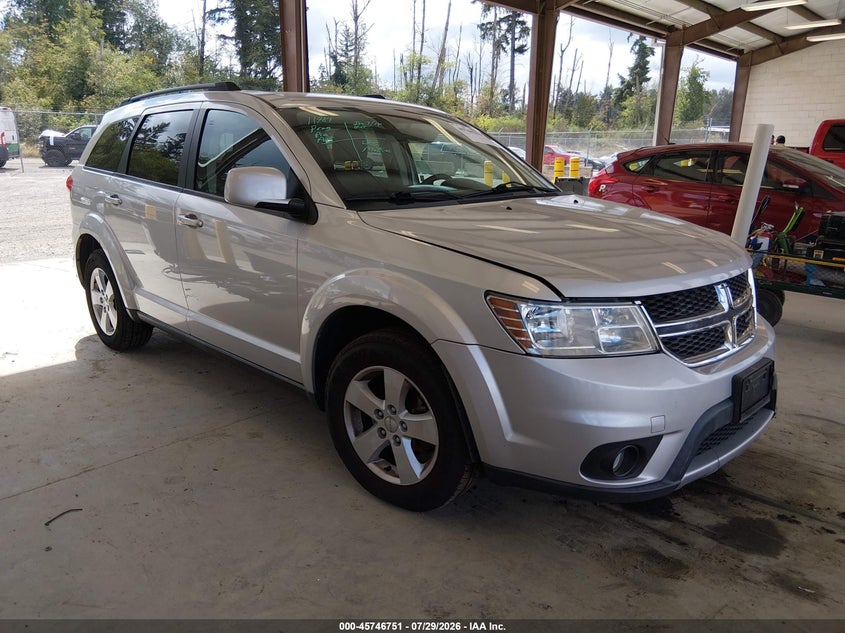 2012 Dodge Journey VIN 3C4PDDBG2CT278944 IAAI salvage auction — LEFT FRONT, Bill Of Sale (Washington), sold $1,000 on 2026-08-10 (photo 1)