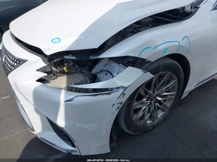 2019 Lexus Ls VIN JTHB51FF9K5008436 IAAI salvage auction — FRONT END, Wait Title, sold $15,950 on 2026-08-19 (photo 6)