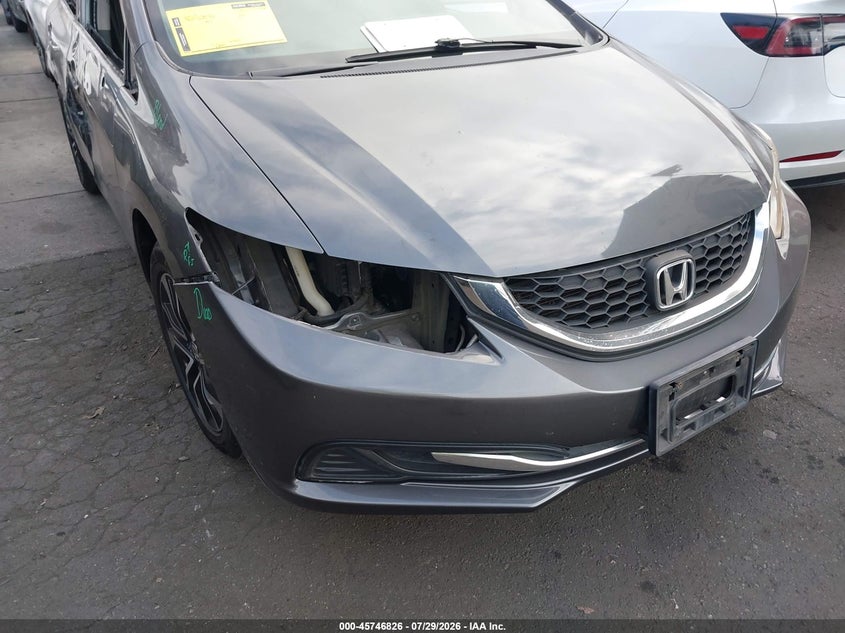 2013 Honda Civic VIN 19XFB2F83DE212529 IAAI salvage auction — SIDE, Salvage Certificate (California), sold $2,350 on 2026-08-01 (photo 6)