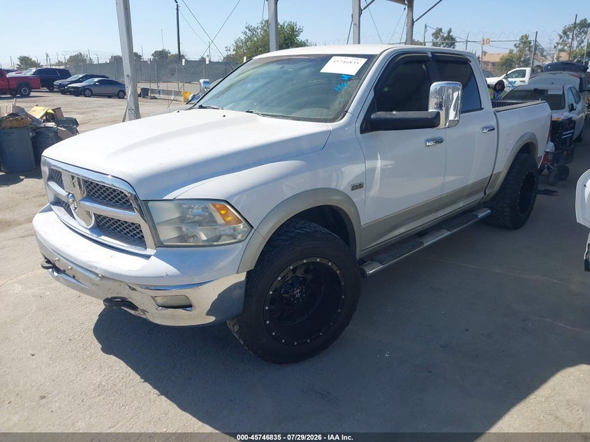 2010 Dodge Ram VIN 1D7RB1CT1AS213385 IAAI salvage auction — FRONT END, Salvage (California), sold $2,850 on 2026-08-19 (photo 2)