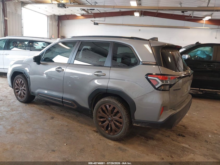 2025 Subaru Forester VIN JF2SLDHC2SH463365 IAAI salvage auction — STORM DAMAGE, Wait Title, sold $11,150 on 2026-09-01 (photo 3)