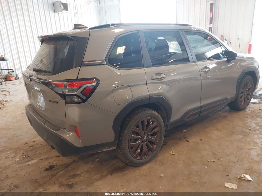 2025 Subaru Forester VIN JF2SLDHC2SH463365 IAAI salvage auction — STORM DAMAGE, Wait Title, sold $11,150 on 2026-09-01 (photo 4)