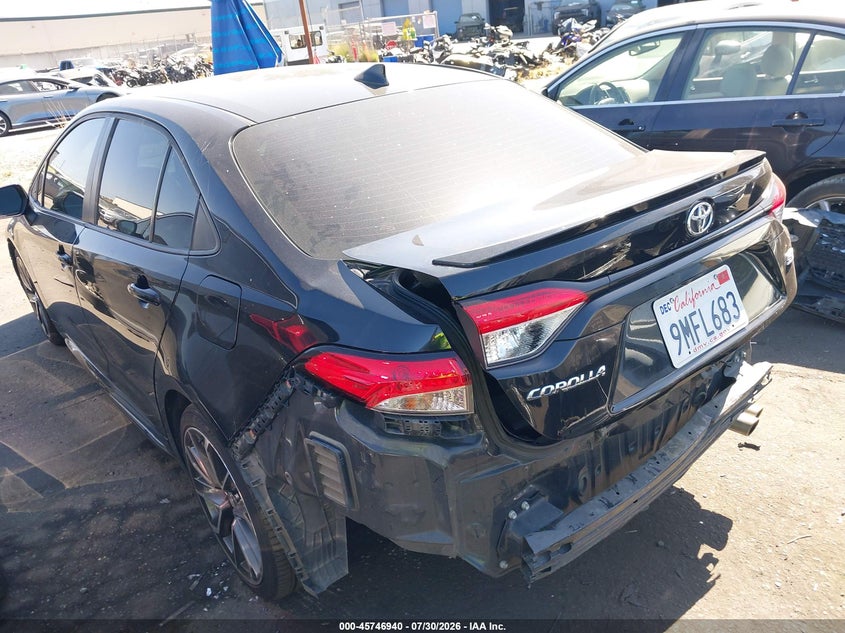 2021 Toyota Corolla VIN 5YFS4MCE4MP067613 IAAI salvage auction — REAR END, Wait Title, sold $4,750 on 2026-08-30 (photo 3)