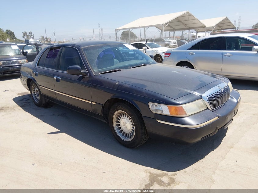 2000 Mercury Grand marquis VIN 2MEFM75W2YX641991 IAAI salvage auction — REAR END, Salvage (California), sold $375 on 2026-08-05 (photo 1)
