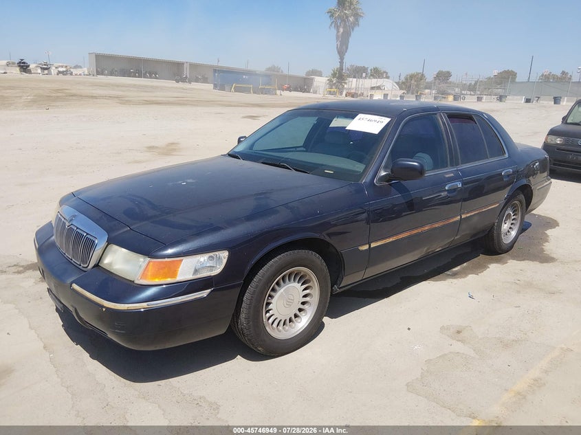 2000 Mercury Grand marquis VIN 2MEFM75W2YX641991 IAAI salvage auction — REAR END, Salvage (California), sold $375 on 2026-08-05 (photo 2)