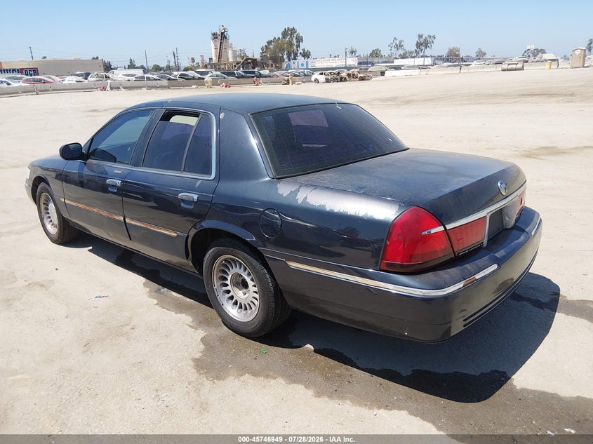 2000 Mercury Grand marquis VIN 2MEFM75W2YX641991 IAAI salvage auction — REAR END, Salvage (California), sold $375 on 2026-08-05 (photo 3)