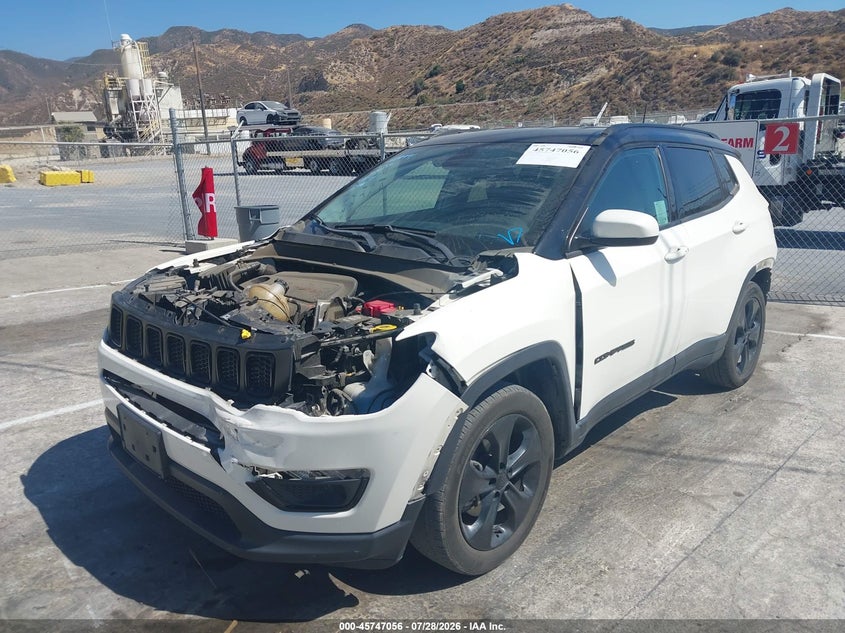 2020 Jeep Compass VIN 3C4NJCBB7LT257389 IAAI salvage auction — FRONT & REAR, Wait Title, sold $4,150 on 2026-09-03 (photo 2)