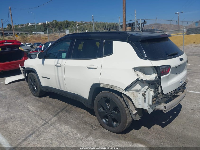 2020 Jeep Compass VIN 3C4NJCBB7LT257389 IAAI salvage auction — FRONT & REAR, Wait Title, sold $4,150 on 2026-09-03 (photo 3)