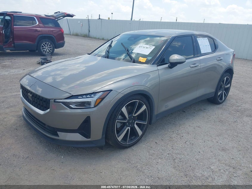 2022 Polestar 2 VIN LPSED3KA8NL055991 IAAI salvage auction — SIDE, Salvage Title, sold $10,300 on 2026-10-17 (photo 2)