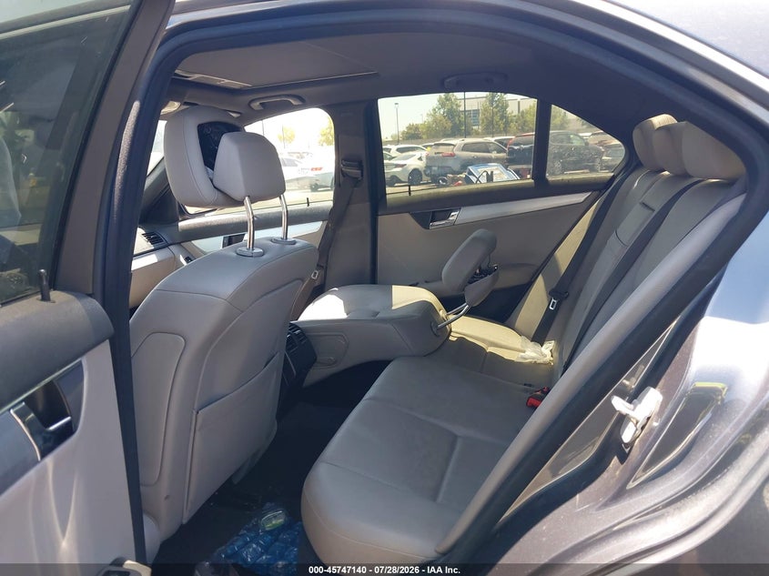 2008 Mercedes-benz C class VIN WDDGF54XX8R026975 IAAI salvage auction — FRONT & REAR, Salvage Certificate (California), sold $725 on 2026-08-24 (photo 8)