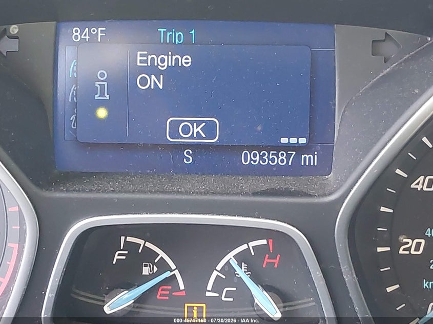 2014 Ford Focus VIN 1FADP3K25EL176261 IAAI salvage auction — RIGHT FRONT, Wait Title, sold $575 on 2026-08-21 (photo 7)