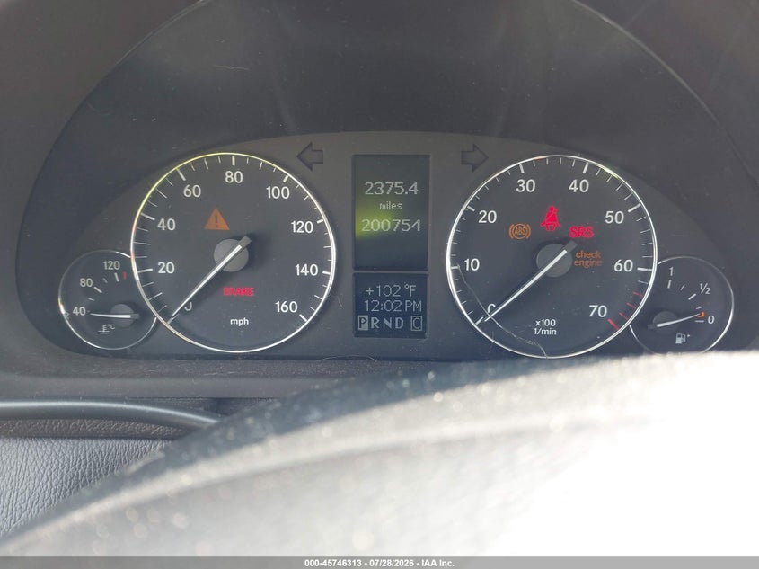 2007 Mercedes-benz C class VIN WDBRF92H17F891676 IAAI salvage auction — NORMAL WEAR, Clear (Tennessee), sold $275 on 2026-08-18 (photo 7)