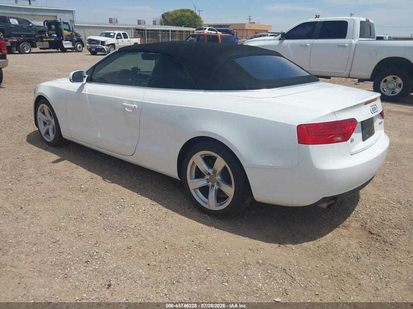 2013 Audi A5 VIN WAUAFAFH2DN018348 IAAI salvage auction — NORMAL WEAR, Original (Texas), sold $1,650 on 2026-08-19 (photo 3)