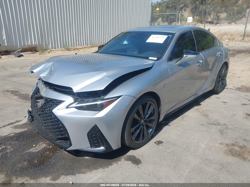 2024 Lexus Is VIN JTHGZ1B23R5080966 IAAI salvage auction — FRONT END, Salvage (California), sold $8,000 on 2026-08-25 (photo 2)